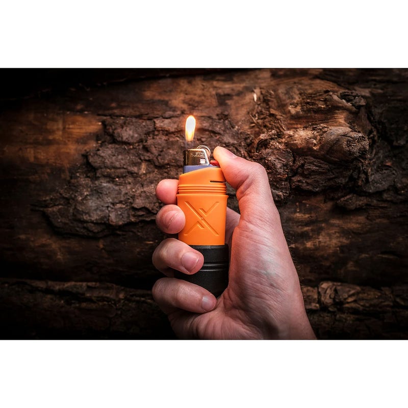 Exotac fireSLEEVE Waterproof Floating Lighter Case (Lighter Not Included) with Gas-Lock Strap for Thumb-Free Operation, Molded TPE Body for Flexibility, and Super-Tough Nylon Cap, Made in The USA - Image 3